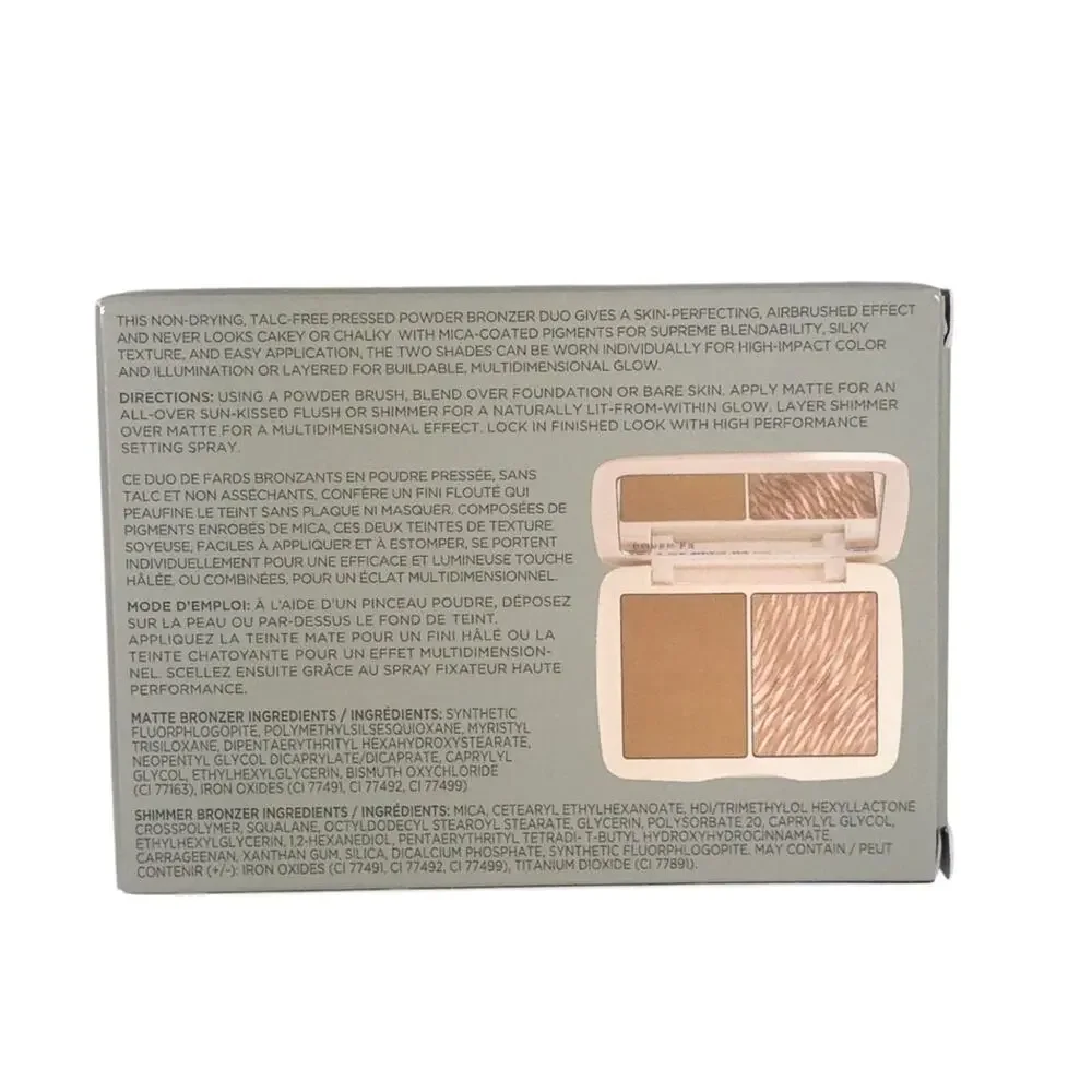 Cover FX Monochromatic Cheek Duo Bronzer Matte + Shimmer Sunkissed Bronze